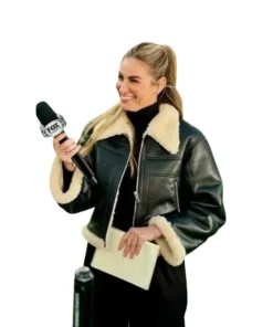 Erin Andrews Shearling Leather Jacket