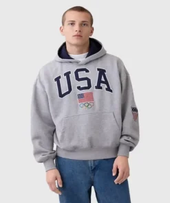 Gap Team USA Heavyweight Oversized Sweatshirt