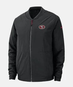 Kyle Shanahan 49ers Bomber Jacket Black