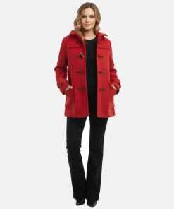 Lana Condor To All the Boys P.S. I Still Love You Lara Jean Red Duffle Coat