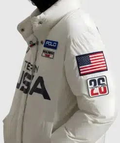 Milano Cortina 2026 Winter Olympics Games (Polo Ralph Lauren 2026 Team USA Graphic Down Puffer Jacket White)