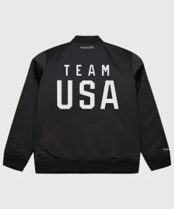 Mitchell & Ness Team USA Coach Snoop BlackBomber Jacket
