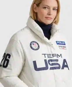 Olympics 2026 Polo Ralph Lauren Team USA Graphic Down Puffer Jacket