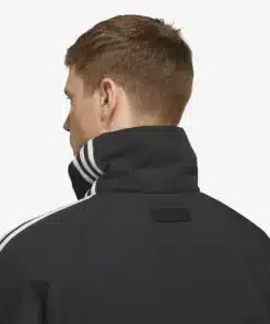 Shop Adidas Premium 3S Oversized Black Padded Jacket
