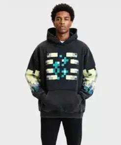Very Cool x Minecraft 2025 Collaboration The Warden Black Pullover Hoodie For Men